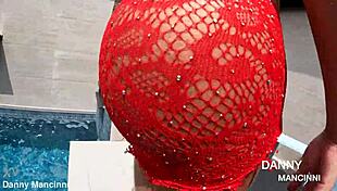 look at her twerking that ass in a little dress with no panties