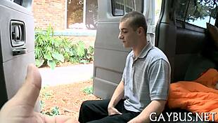 NON-PROFESSIONAL HOMOSEXUAL SEX in casual setting.