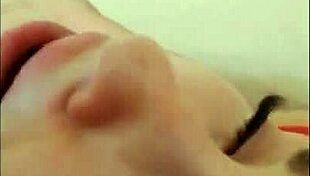 russian babysitter in stockings volunteered for blowjob and facial cumshot 😈