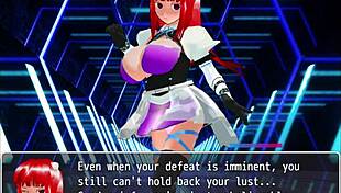 girl b hero faces monster lord in intense anime scenes