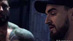 Markus Kage Jerks Off While Ryan Stone and Jay Fuck