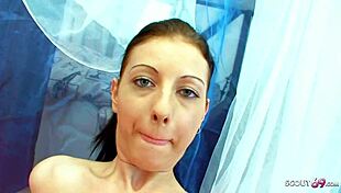 Skinny Teen Sucks Cock in POV Casting