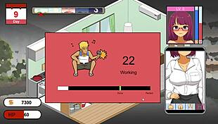 Hentai game features cheating wife with big boobs getting fucked.