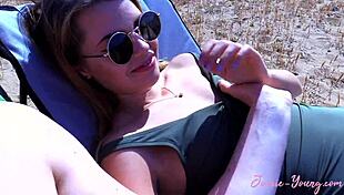 first time banging on the beach, feels so risky yet hot!