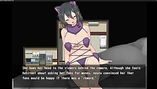 Magical girl explores big tits in hentai game