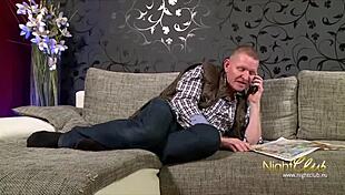 Oh god, the stepfather is pounding his daughter hard!