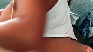 Sensual Brunette in Lingerie Enjoys Deep Spooning at Home