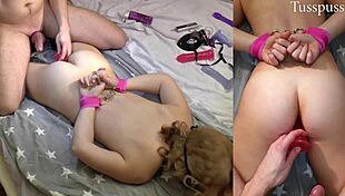 Hey babe, take it deep in your ass prone bone now