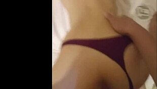 Asian girl jumps on my dick hard