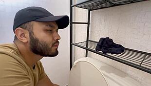 i catch the plumber sniffing my panties