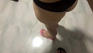 Spying on my dirty stepsister I couldn't stand fucking her at mom's house