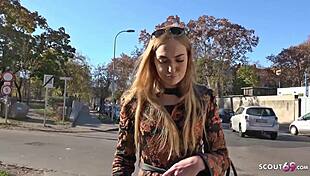 जर्मन स्काउट - फैशन मॉडल लीज़ा ने कैश के लिए गांड मरवाई