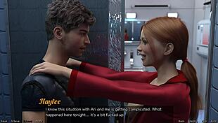 I-I nearly got caught by that big tits indian milf in space!