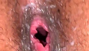 She experiences intense gaping from toys and bondage play.