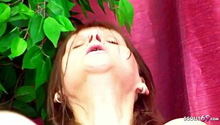 Redhead mature HOOKER has no condom SEX for cash with teen boy