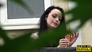 Spanked slut rides in heels