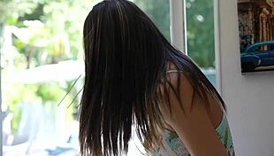 i surprised him with a sensual quick ride before our date, bent over for big cock creampie