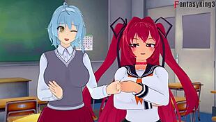 shinmai maou ntr testament 2, just wanna bang my girlfriend's best friend in this 3d hentai