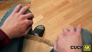 feeling the thrill as tight pussy takes stranger's cock