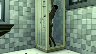 Stepbrother catches naked indian stepsister in bed and fucks her after licking.