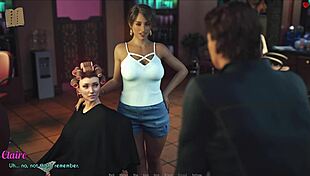 A Wife And Stepmother Play Game Together