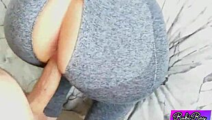 Fit Babe Rides Dick In Ripped Yoga Pants With Big Ass