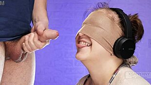 In a blindfolded taste game, my russian classmate tricked me by putting his dick in my mouth and cumming