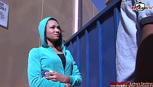 Skinny 18yo brunette with small tits craves huge black cock