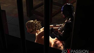 होली! सेक्सी बॉल-गैग्ड ब्लॉन्ड बीबीसी को बेसमेंट एनल में डीप लेती!