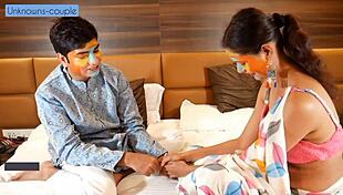 जीजू सेक्सी सालि प्रिया को डीपथ्रोट फन के लिए घर पर तरसता है।