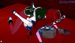 garie taman and maria cadenzavna eve and micha jawkan intense futanari sex - symphogear hentai