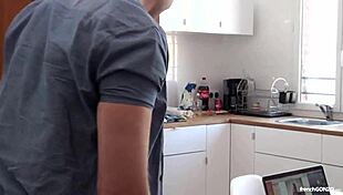 Melyssa pays her rent in kind using her ass for rough doggystyle and blowjob