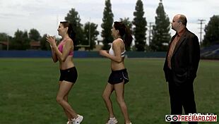 Alyssa Reece, Andy San Dimas, And Anna Lovato In Group Assfucking And Double Blowjob.