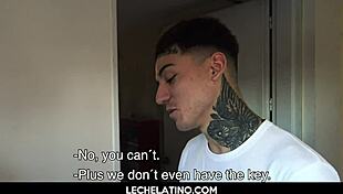 Hunky latin males daring bareback reality sex for cash 😏