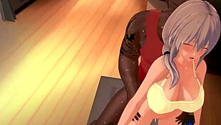 Detailed compilation of Uzaki hentai scenes with anime sound.