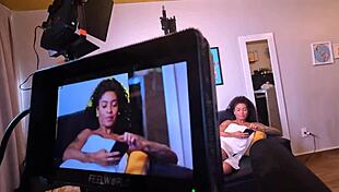 porn behind the scenes with slut getting facial cumshot!