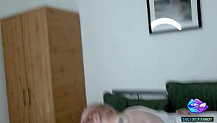 Old Vs Young - Stunning Beauty Seduces Older Man in Close-Up Homemade Action.