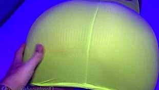 My big ass girlfriend with a tight pussy gets a creampie from me, real couple.