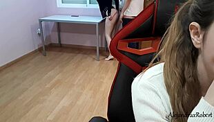 My Step Sister Fucks Stranger Hard While I Study