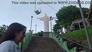 Gostosa With Beautiful Breasts Has Sex And Exhibitionism At Tourist Spot