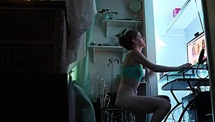 Redhead Petite Cumming Hard In Panties!