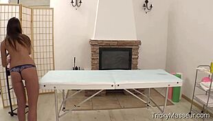 Linda Star Feels Intense Pleasure During Oiled Massage And Blowjob With Masseur