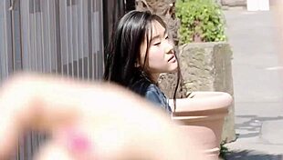 Feeling intense emotions during deep strap-on penetration and orgasm