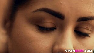 In the church, shaved lesbian girls explore their secret desires with licking and scissoring