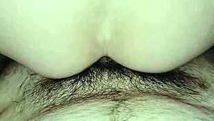 Quick anal session with a hairy milf bouncing her small tits in cowgirl position! 😏