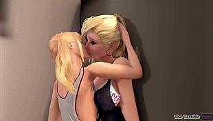 Heated Ladyboy Reunion in 3D Hentai Action