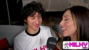 My girlfriend allowed me to attend the casting where the boy fucks passionately in front of the cameras, feeling intense emotions