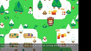 Poppy from League of Legends in Christmas Hentai Parody Covered in Hot Cum Outdoors in Snow