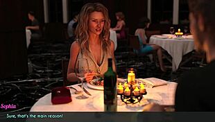 in this 3d hentai, milf cheats with stepson at dinner