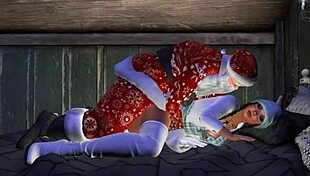 Santa Enters The Back Door During Christmas In This Hentai Anime